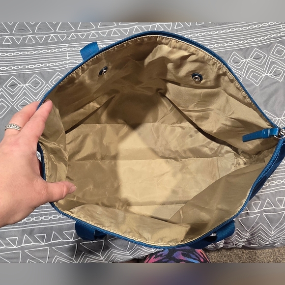 Coach Womens Aqua Blue Tote Bag - Picture 9 of 9